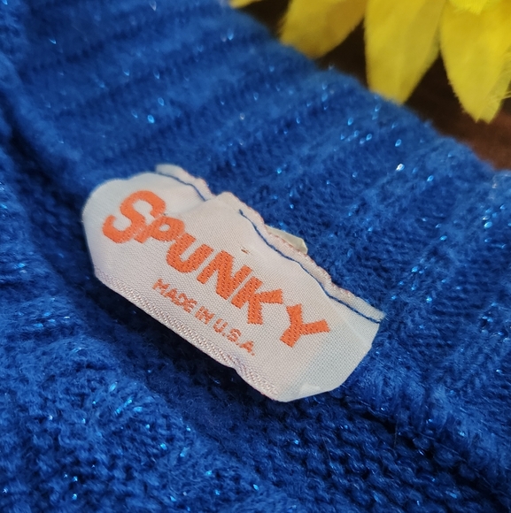 BLUE CREW VINTAGE OVERSIZED CHUNKY 💙 SWEATER 💙💙 - Picture 5 of 10